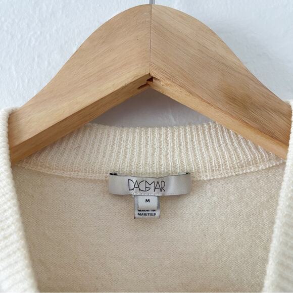 Dagmar Cream Sweater Merino Wool 100% - Picture 3 of 6
